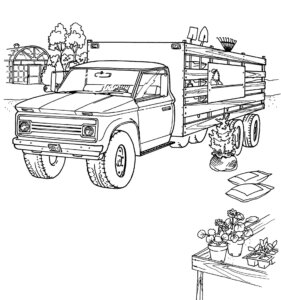 Trucks coloring book