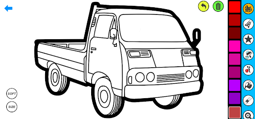 Pickup car coloring book