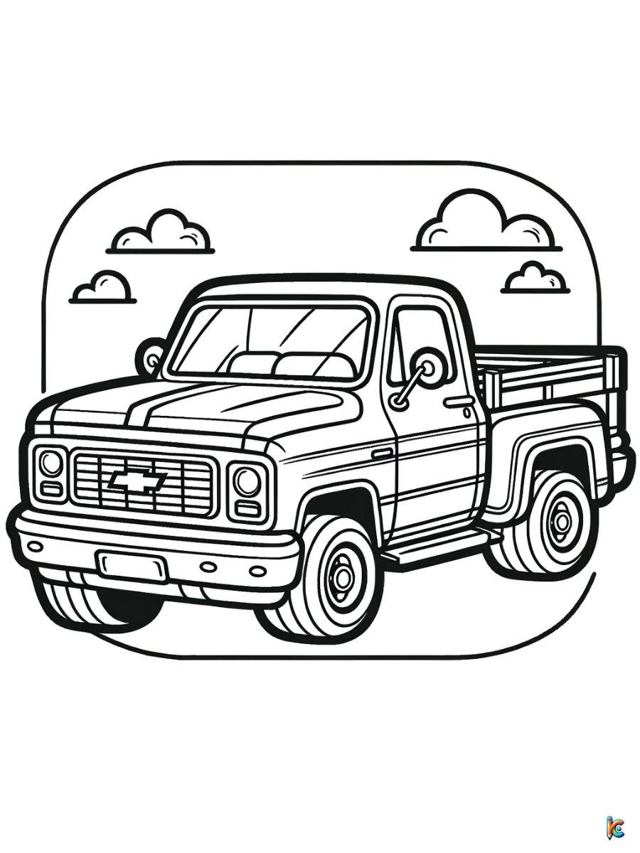 Truck coloring pages â