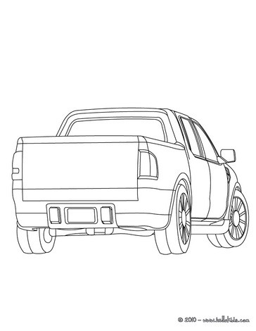 Pickup truck coloring pages