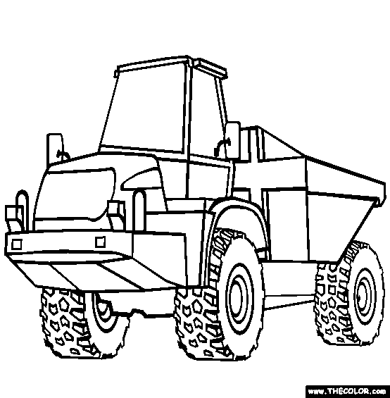 Trucks online coloring pages