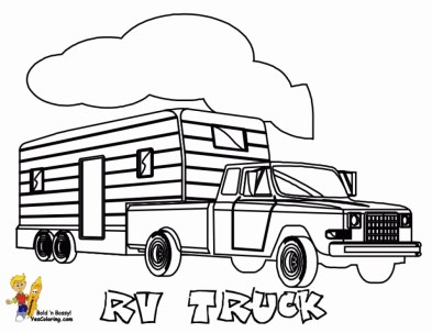 Free printable truck coloring pages