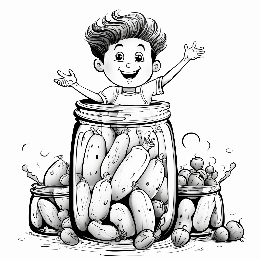 Pickle coloring page