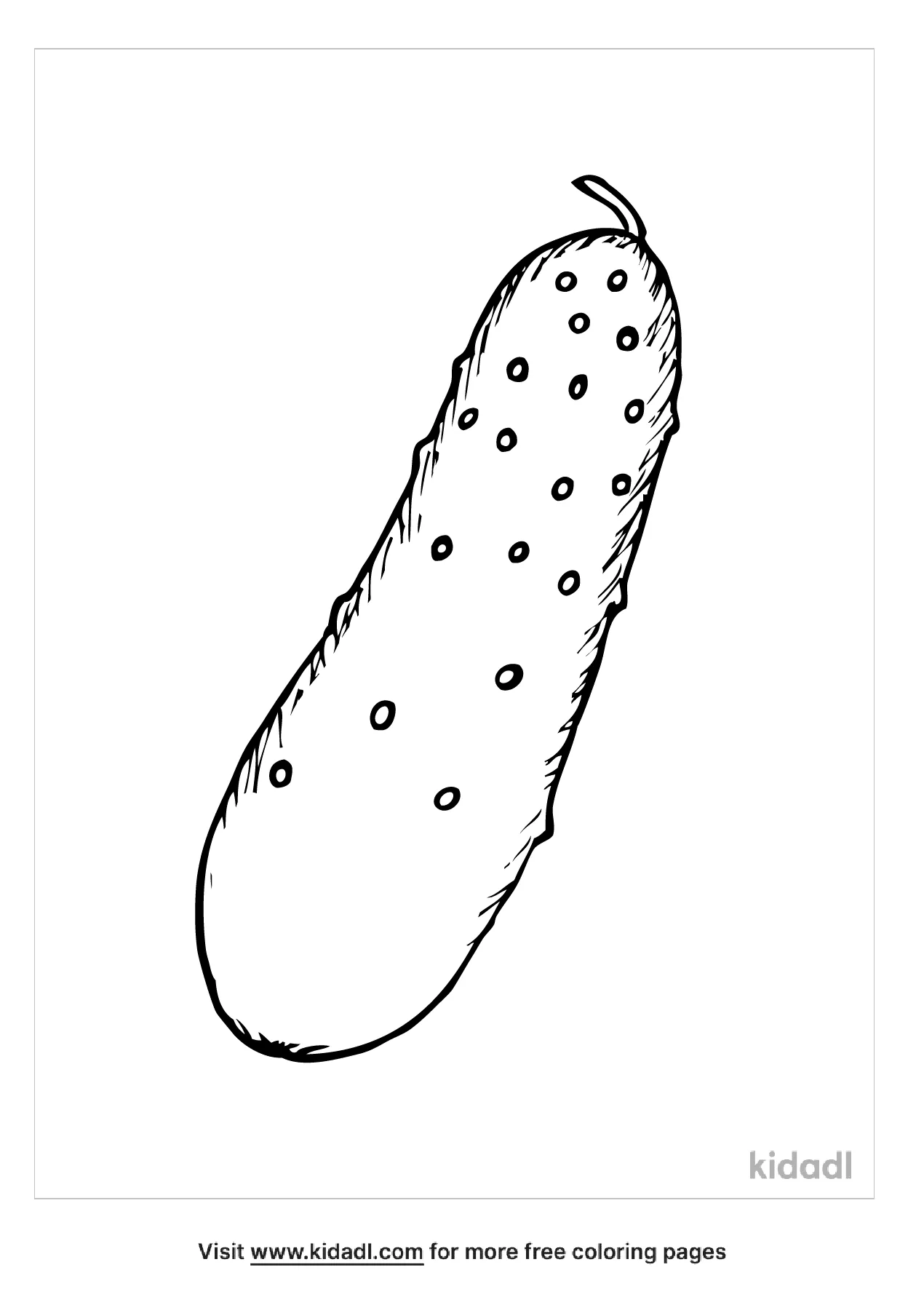 Free pickle coloring page coloring page printables