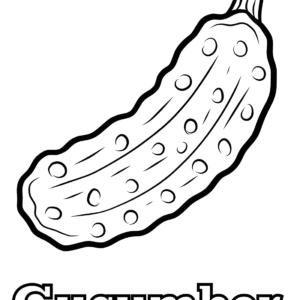 Cucumber coloring pages printable for free download