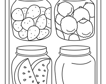 Pickles printable coloring pages instant download