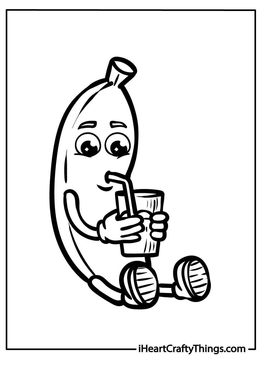 Bananas coloring pages free printables