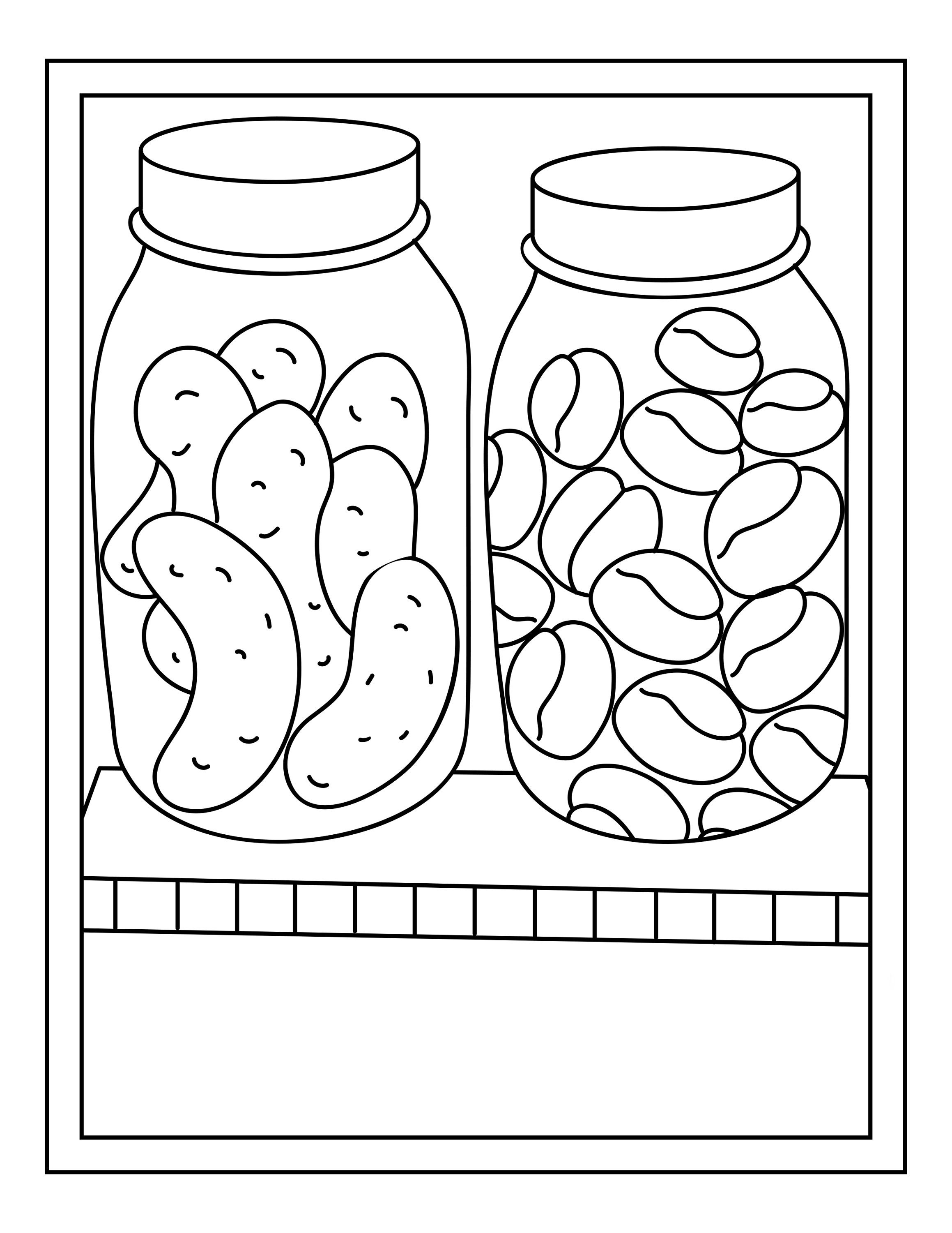 Pickles printable coloring pages instant download