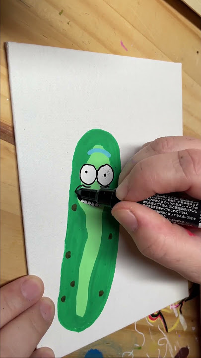 How to draw d pickle rick rick and orty coloring pages learning colouring videos