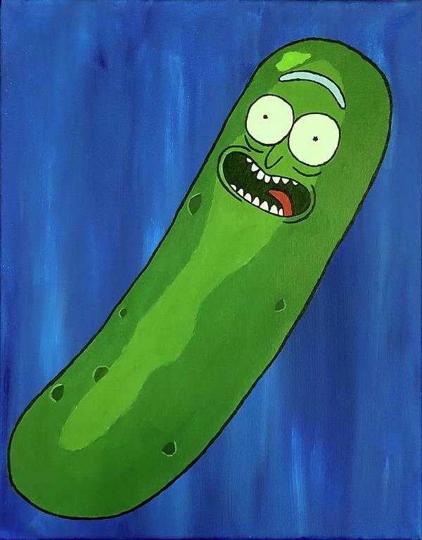 Pickle rick poster by william gerard