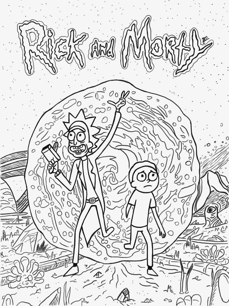 Rick and morty coloring pages