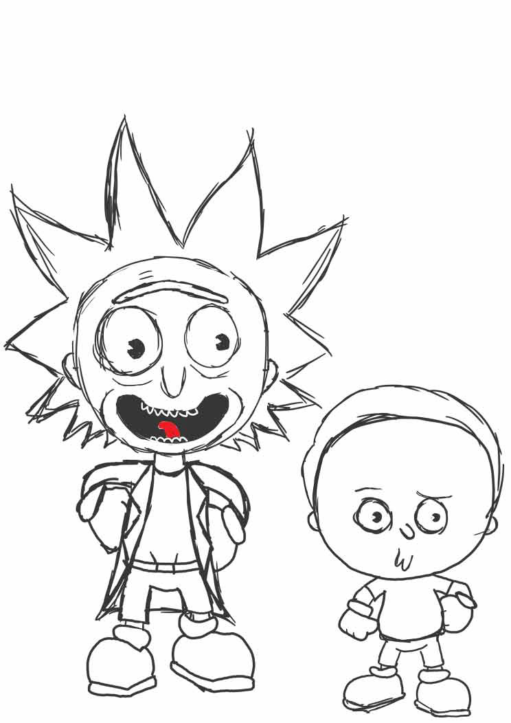 Rick and morty fanart