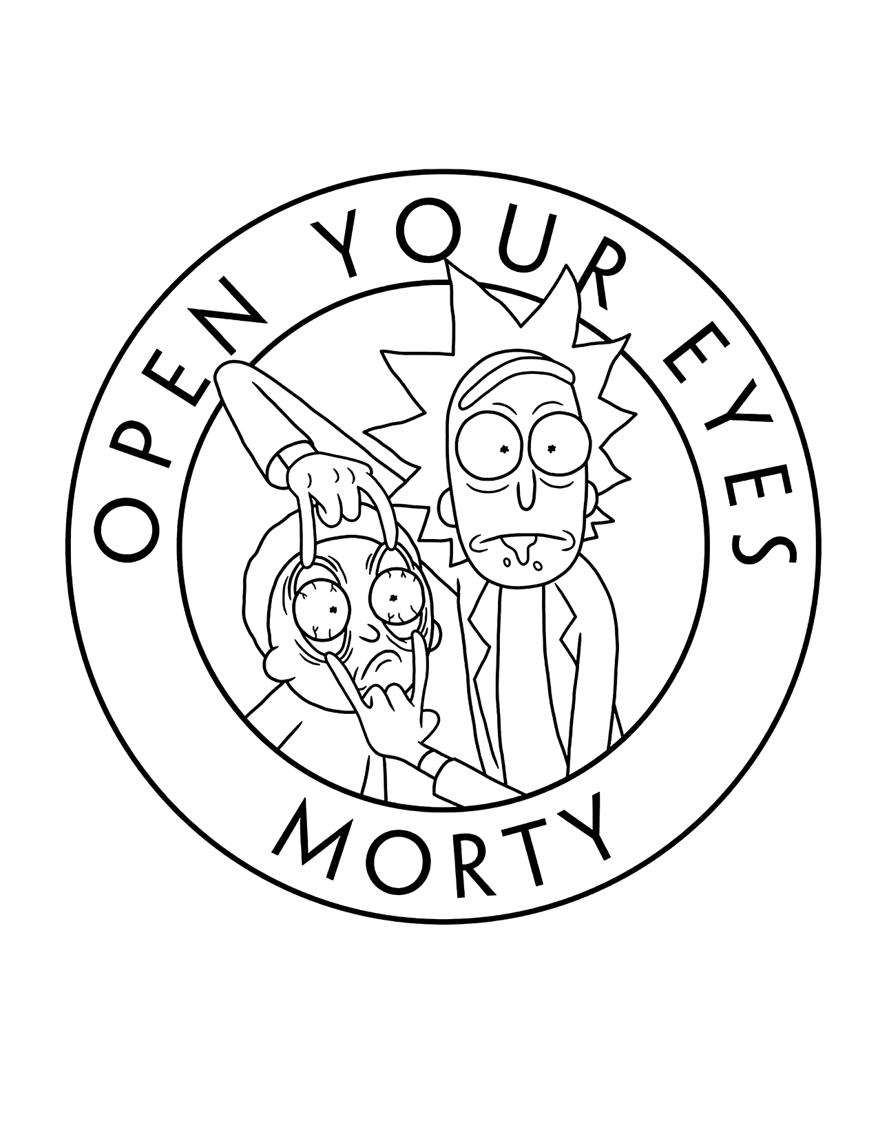 Rick and morty pages â printable pages