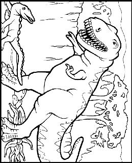 Dinosaur free coloring pages