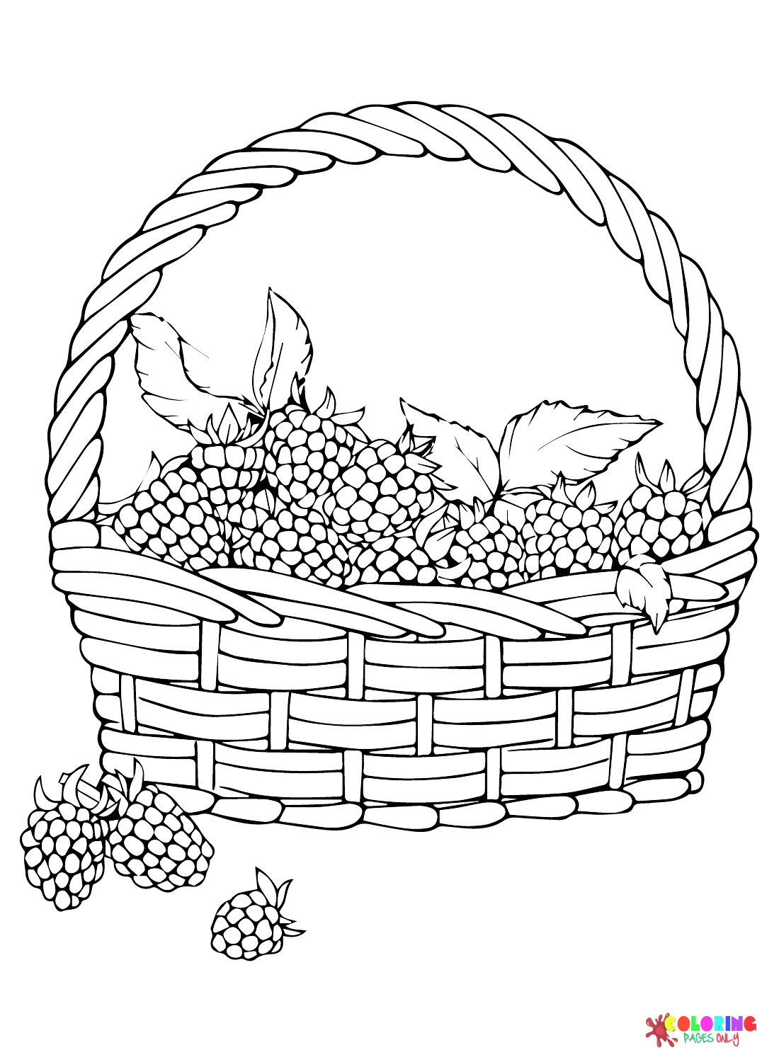 Blackberry coloring pages printable for free download