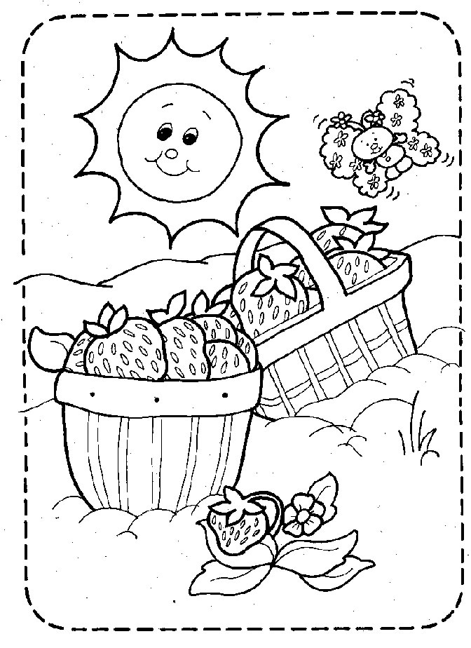 Page strawberry shortcake picnic basket