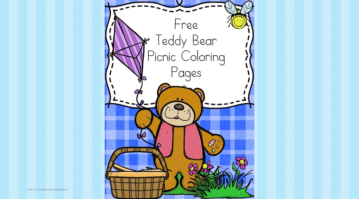 Teddy bear picnic coloring pages mrs karles sight and sound reading