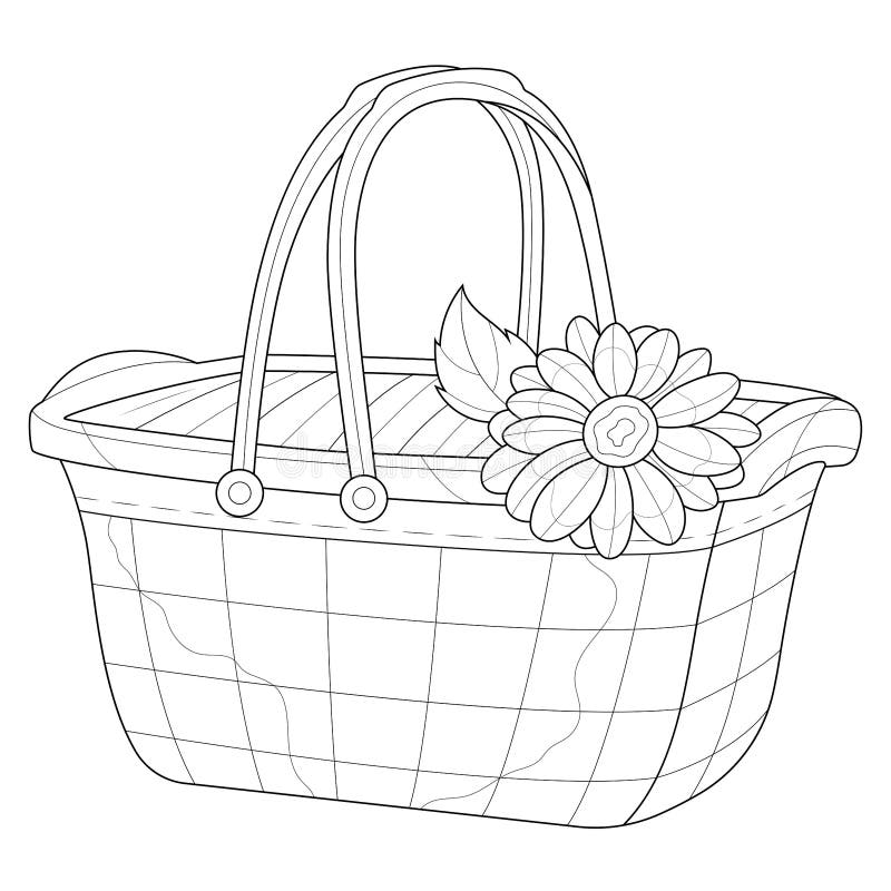 Picnic coloring page stock illustrations â picnic coloring page stock illustrations vectors clipart