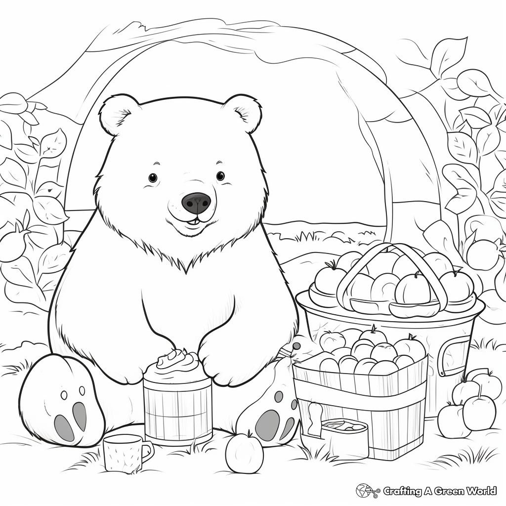 Mama bear coloring pages