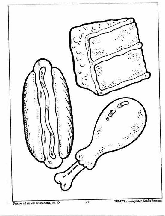 Picnic food pattern food coloring pages school coloring pages picnic theme