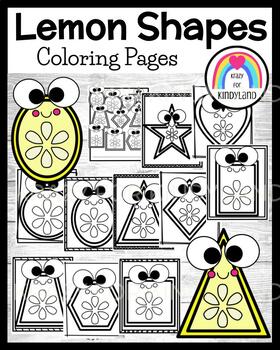 Food coloring pages shapes pizza watermelon cookie lemon summer picnic