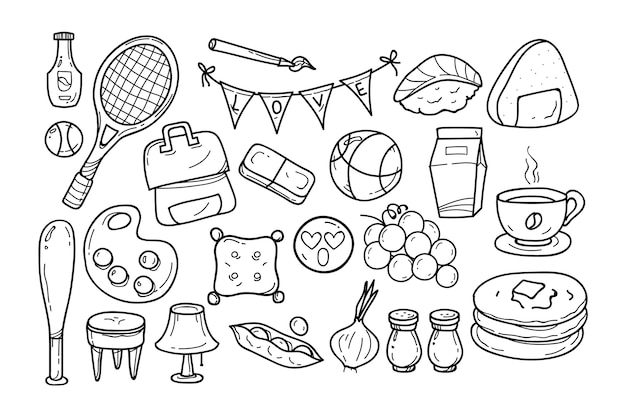 Page food coloring pages vectors illustrations for free download