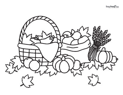 Fall coloring pages