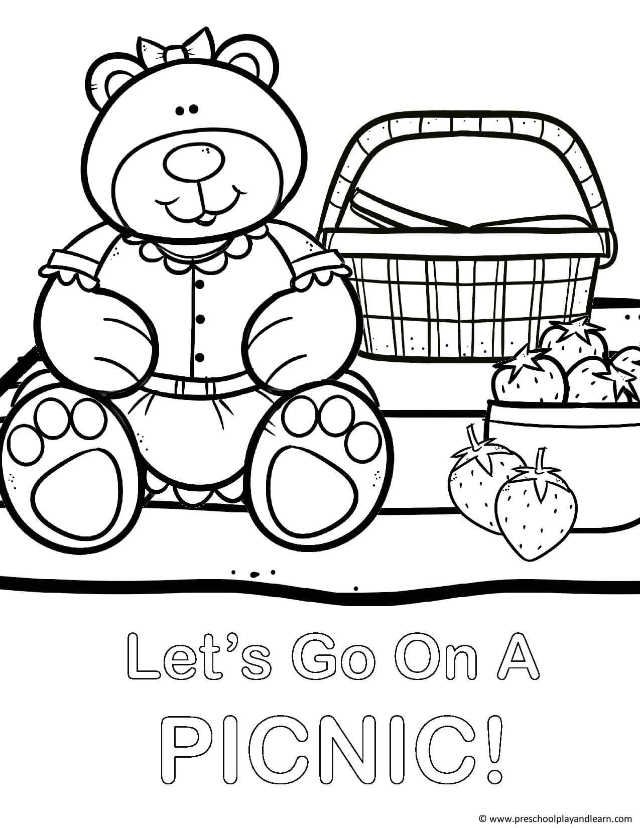 Ð free teddy bear coloring pages