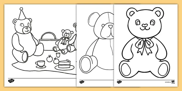 Teddy bears picnic loring sheets teacher made