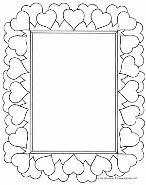 Frame coloring page crafts and worksheets for preschooltoddler and kindergarten