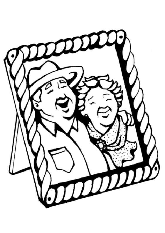 Picture frame coloring pages