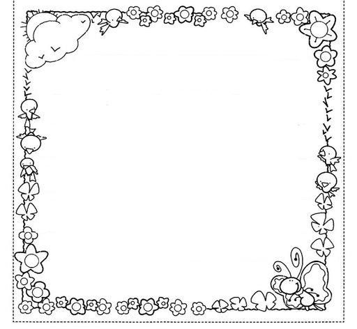 Frame coloring page for kids crafts and worksheets for preschooltoddler and kindergarten