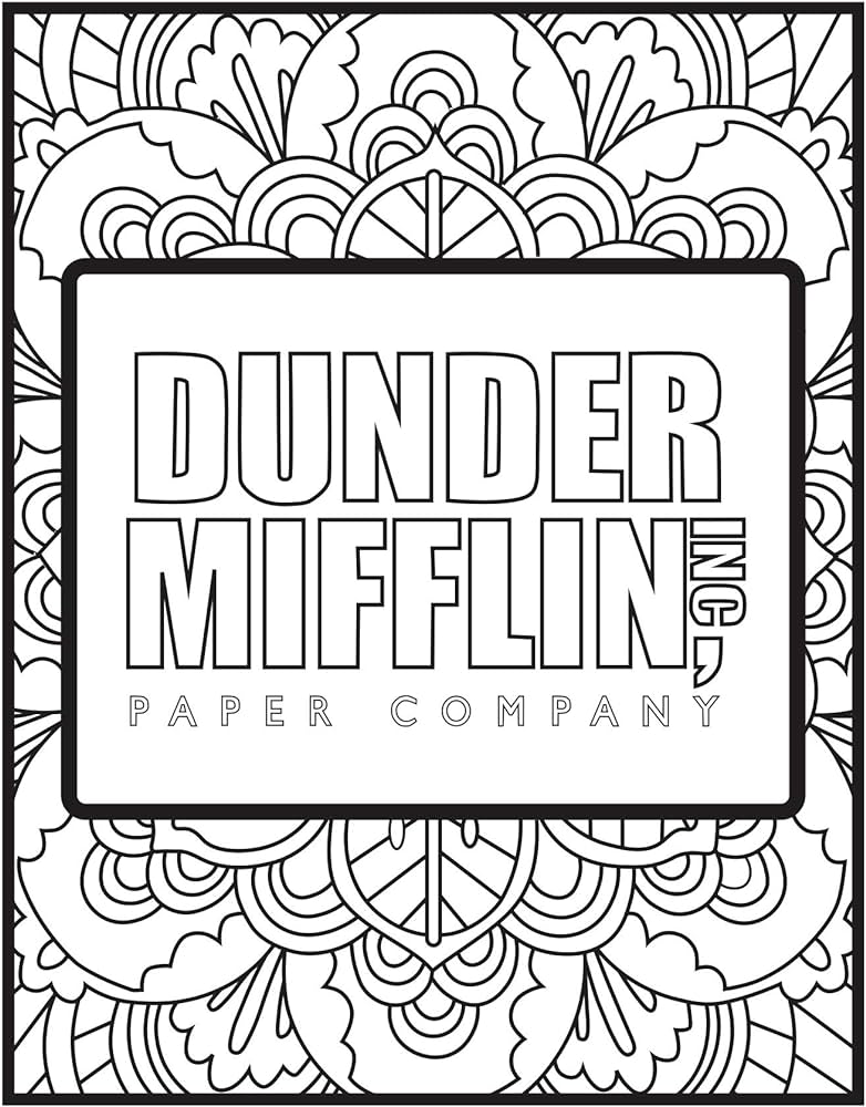 The office inspired coloring pages pack of different designs for pencil or marker coloring â x â standard size â easy to frame heavy cardstock makes a great gift office products