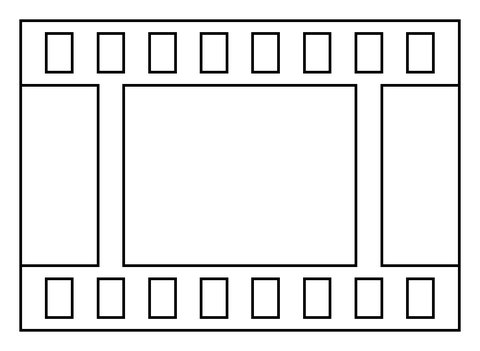 Film frames emoji coloring page free printable coloring pages