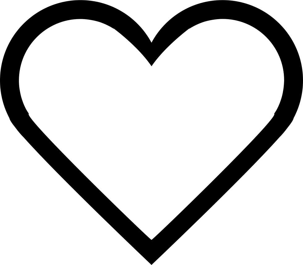 Like social heart button outline