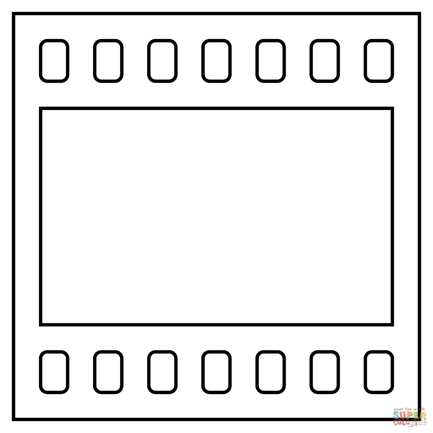 Film frames emoji coloring page free printable coloring pages