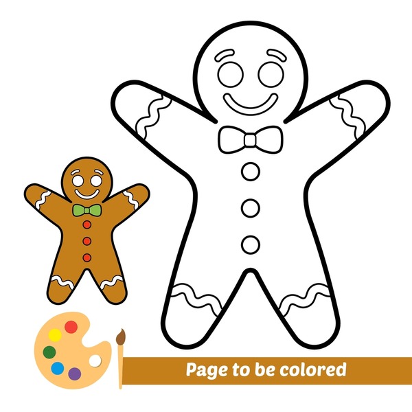 Thousand coloring book gingerbread royalty