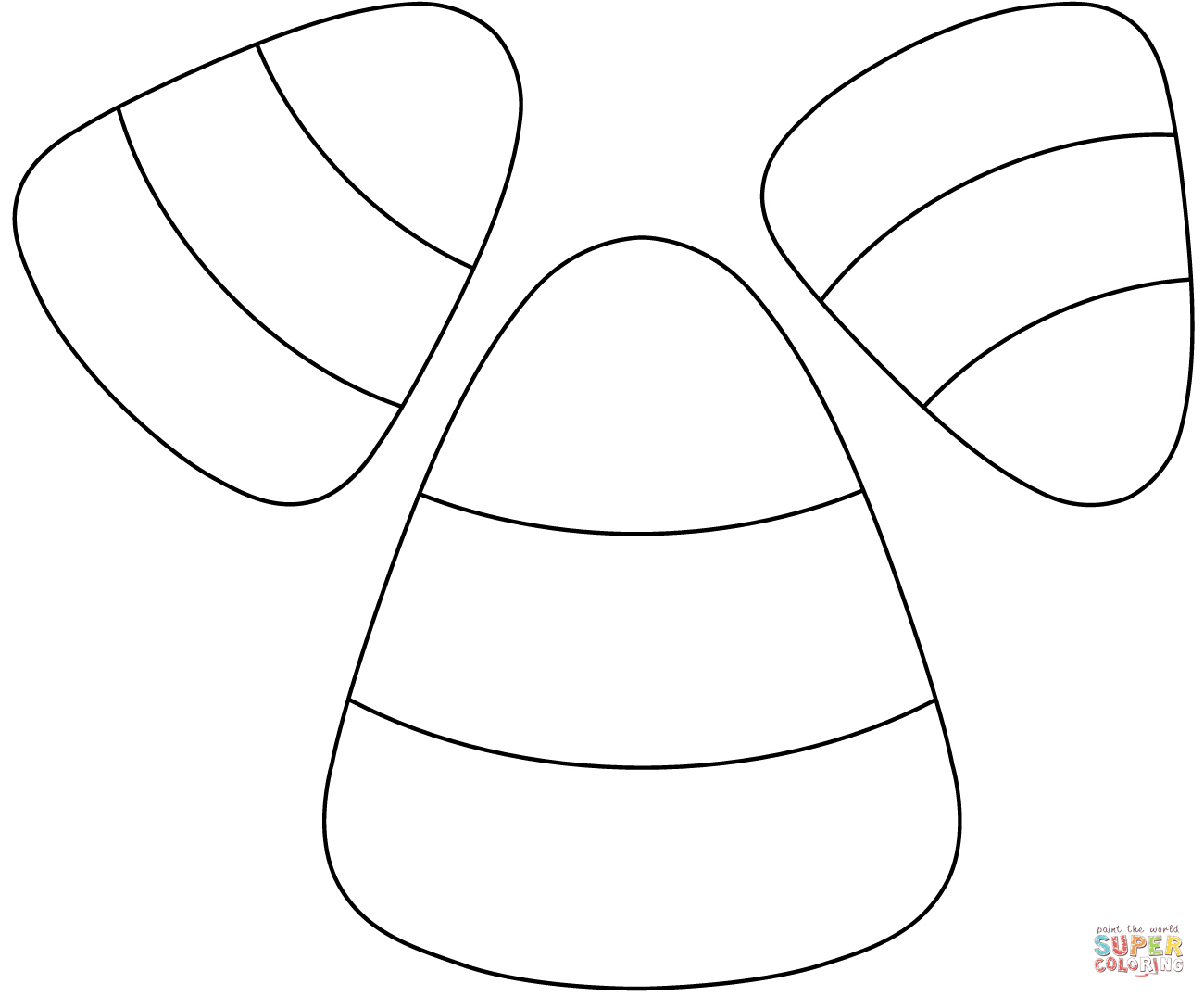 Candy corn coloring page free printable coloring pages