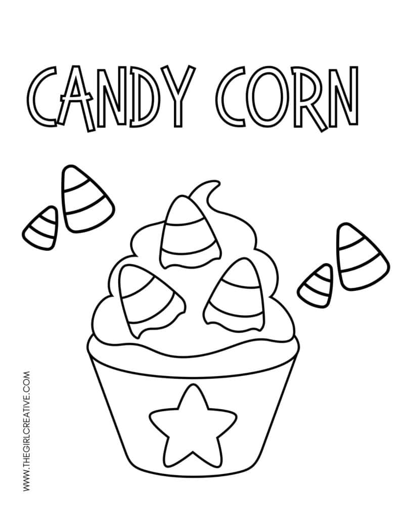 Easy halloween coloring pages