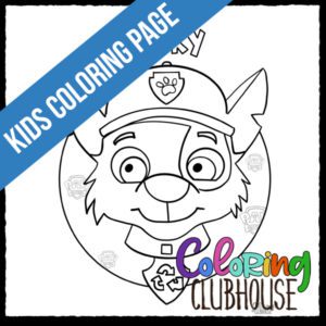 Chase paw patrol coloring page coloring clubhouse