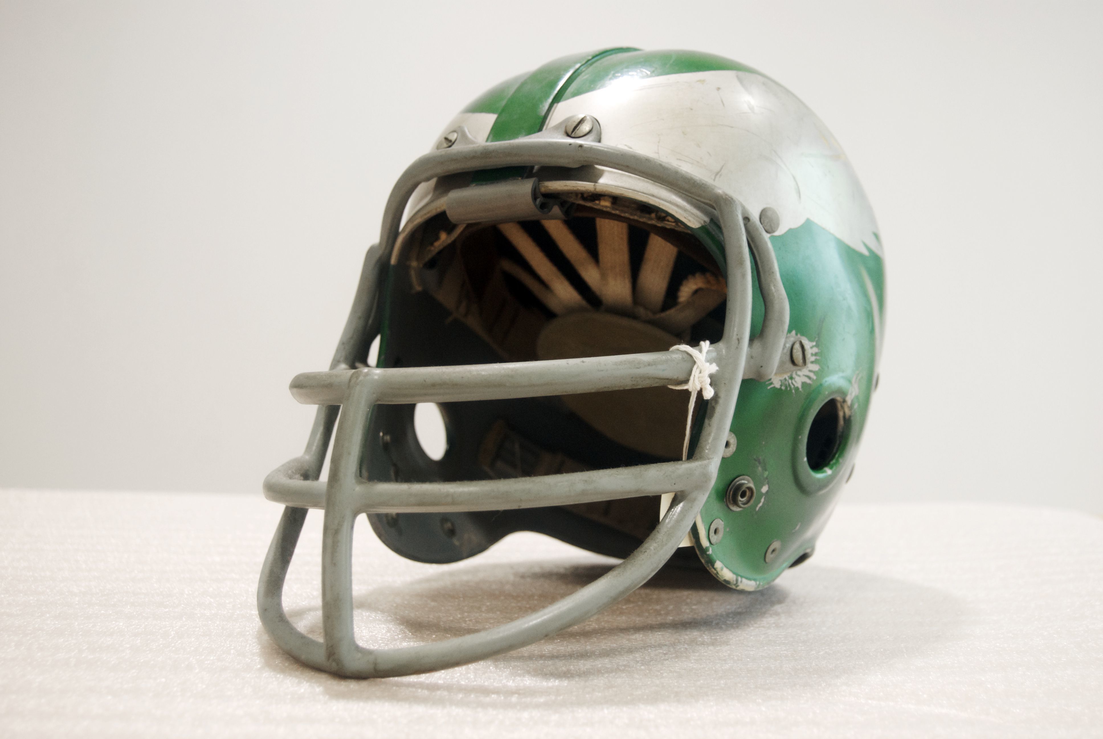 Pro football hall of fame eagles artifacts from nick foles helmet to brian dawkins bible