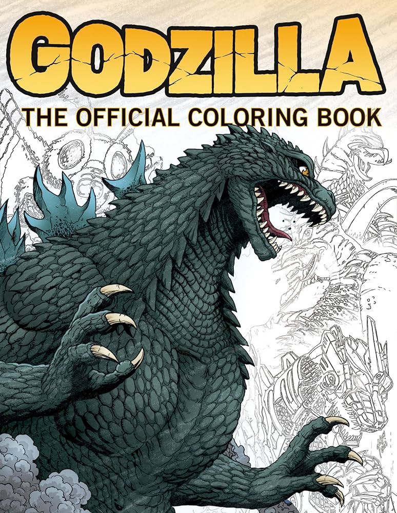 Godzilla the official coloring book titan books