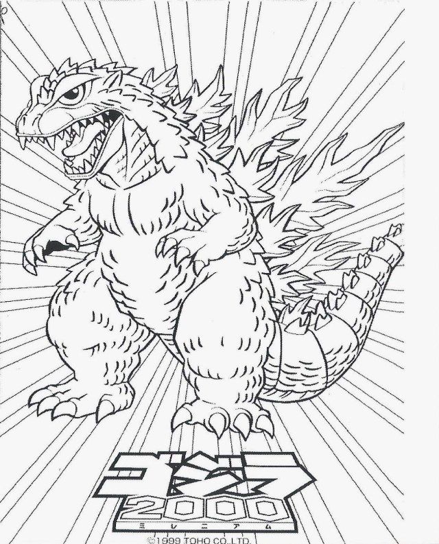 Wonderful photo of godzilla coloring pages