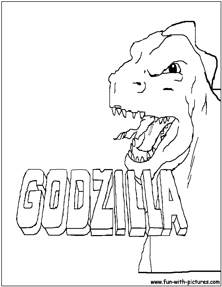 Godzilla coloring pages