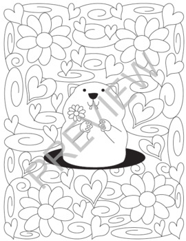 Groundhog day coloring pages by color with kona tpt