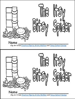 Itsy bitsy spider book poster and more