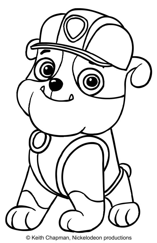Rubble coloring page