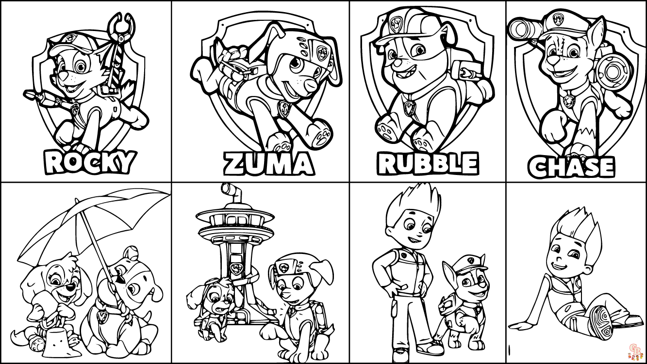 Discover the best free paw patrol coloring pages printable