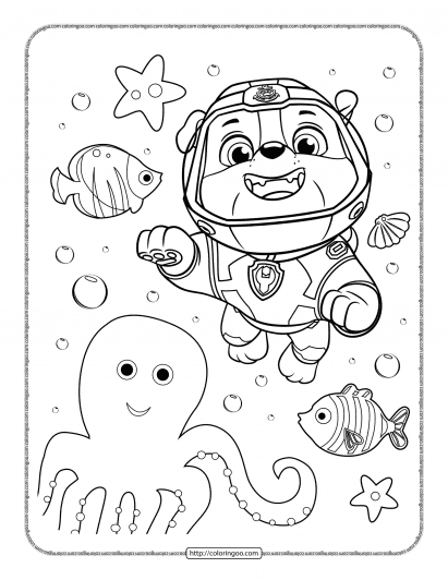 Paw patrol coloring pages free pdf printables