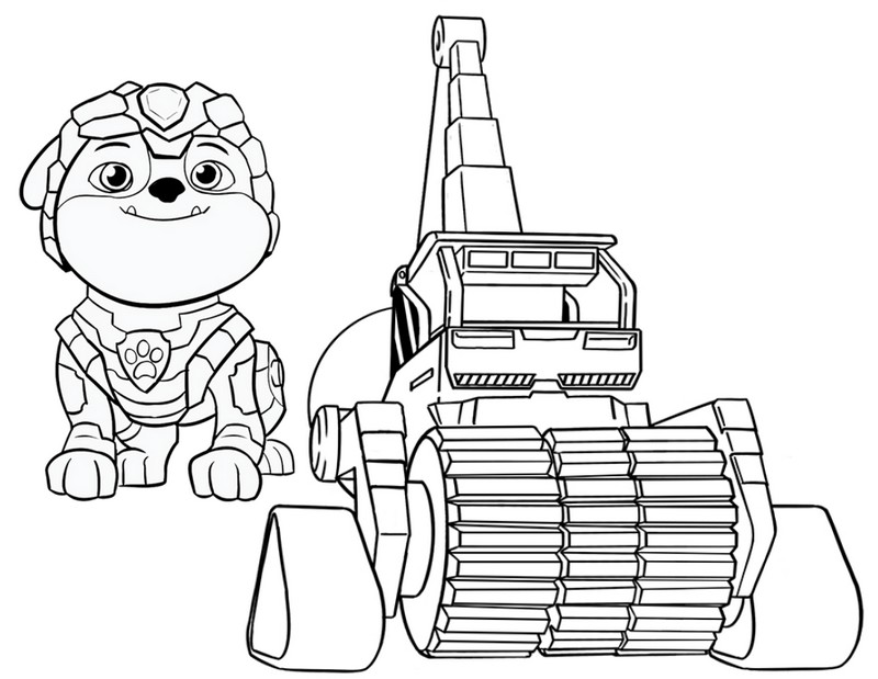 Coloring page paw patrol